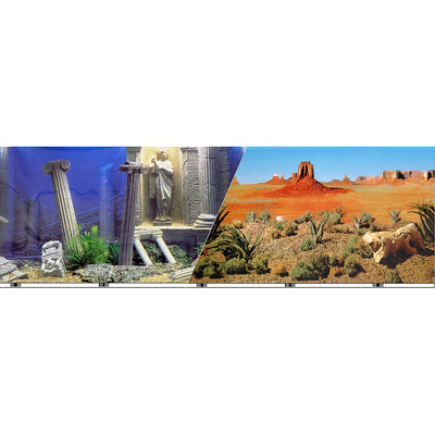 Blue Ribbon Vibran-Sea Double Sided Background Desert and Atlantis 19 Inches X 50 Feet