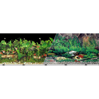 Blue Ribbon Vibran-Sea Double Sided Background Freshwater Black & Tropical Freshwater 12 Inches X 50 Feet