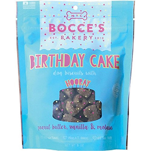 Bocce’s Bakery Dog Birthday Cake Biscuits 5oz {L + x}