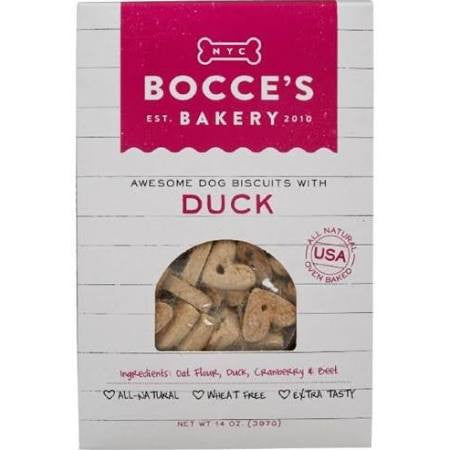 Bocce's Bakery Duck Dog Biscuits-14-oz-{L+x} 856019005259
