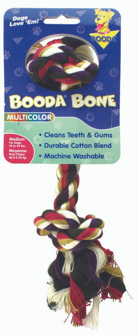 Booda 2 - Knot Rope Bone Dog Toy Multi - Color MD