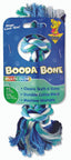 Booda 2 - Knot Rope Bone Dog Toy Multi - Color XS