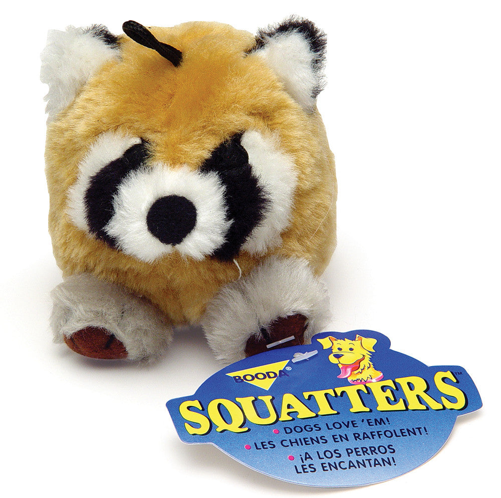 Booda Squatter Dog Toy Raccoon MD