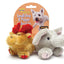 Booda Squatter Moose/Elephant Small Dog & Puppy Toy Multi - Color SM 2pk