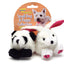 Booda Squatter Panda/Rabbit Small Dog & Puppy Toy Multi-Color SM 2pk