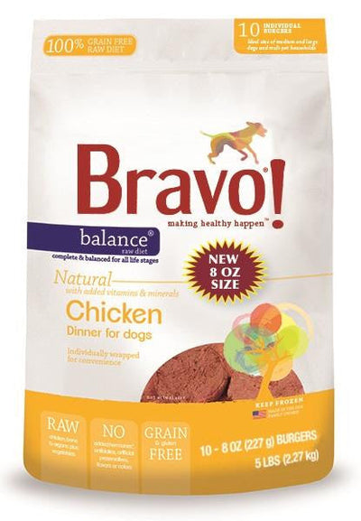 Bravo Blnc Brgr frozen Ckn 5 Lb 294038{L - 1} SD - 5 - Dog