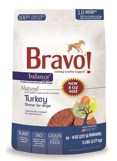 Bravo Blnc Brgr frozen Tky 5 Lb 294039{L - 1} SD - 5 - Dog