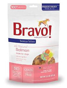 Bravo! Bonus Bites Freeze Dried Salmon - 2 oz. {L + 1} 294111 Dog