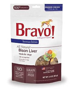 Bravo! Freeze Dried Buffalo Livers - 3 oz. {L+1} 294140 829546751500