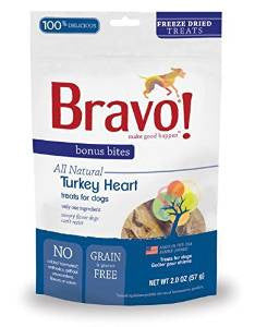 Bravo! Freeze Dried Turkey Hearts - 2 oz. {L+1} 294106 829546751609