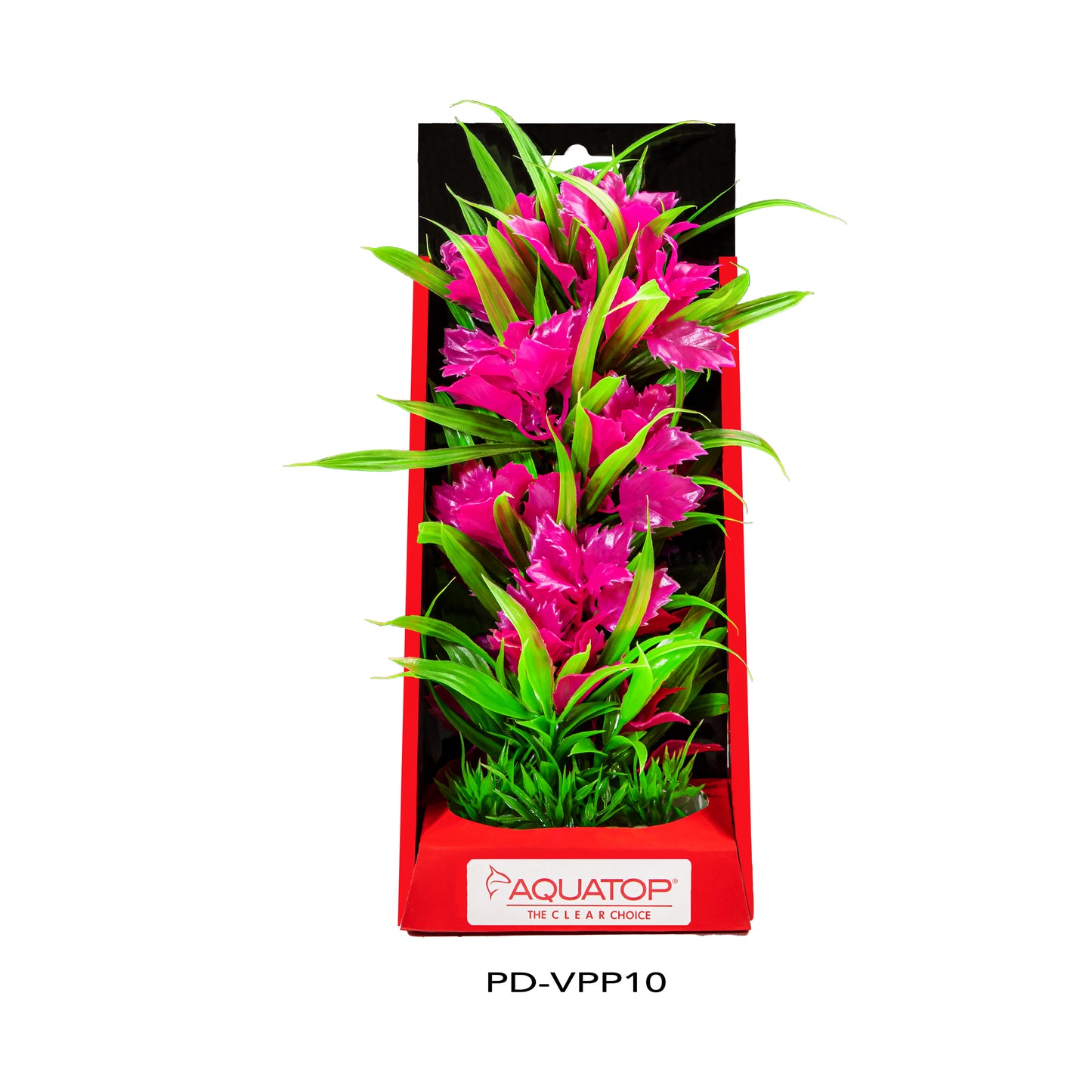 Aquatop Vibrant Passion Plant Pink 10 in 810074880169