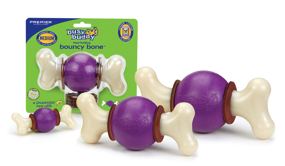 Busy Buddy Bouncy Bone Dog Chew Multi-Color SM