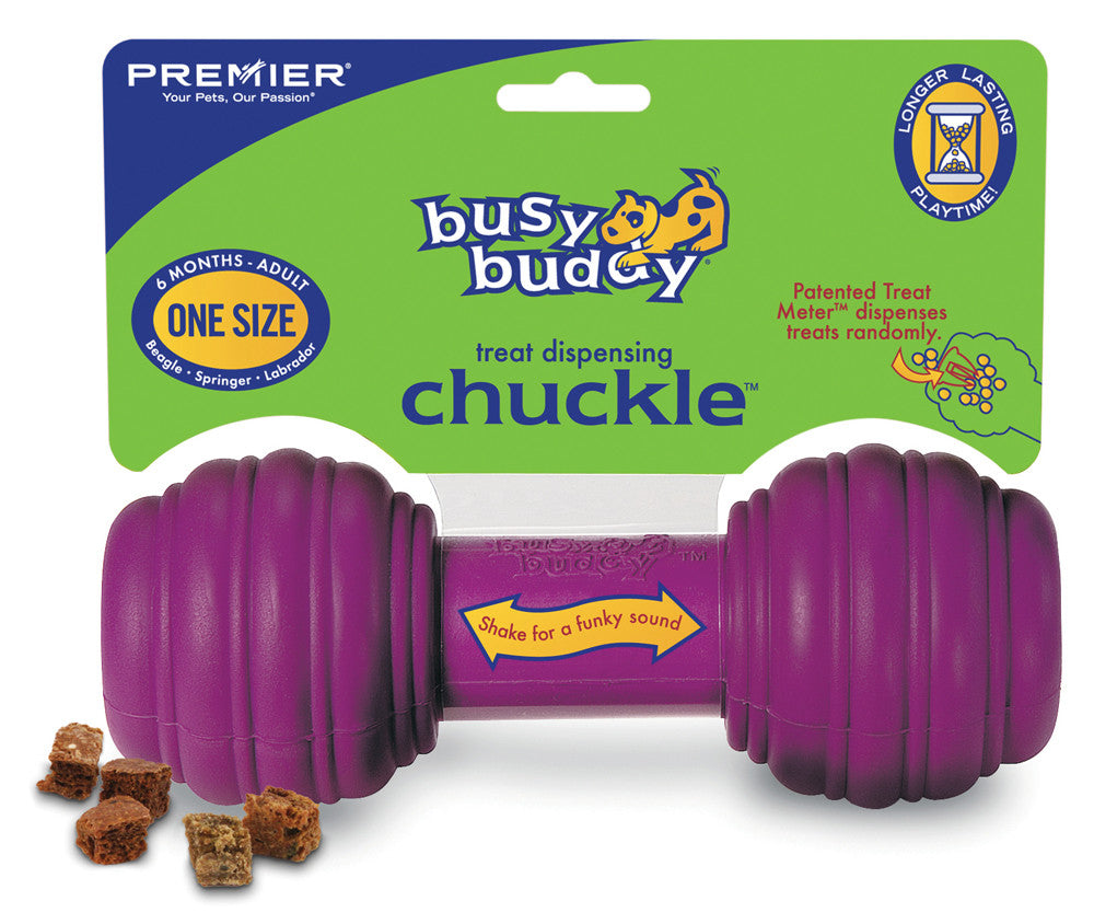 Busy Buddy Chuckle Dog Toy Purple MD/LG