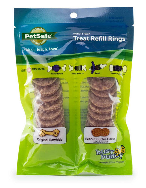 Busy Buddy Treat Refill Rings Variety Pack 2.79oz SM - Dog