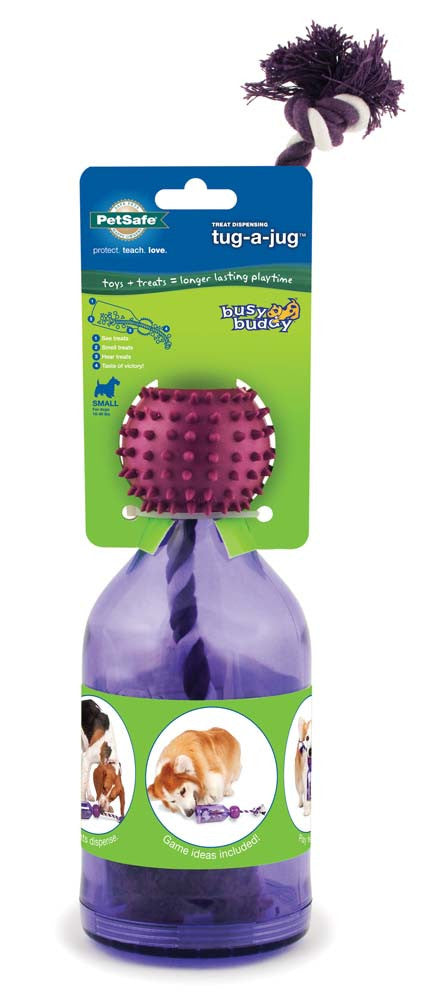 Busy Buddy Tug-a-Jug Dog Toy Purple SM