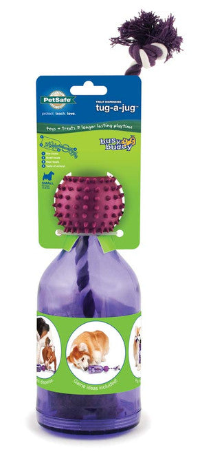 Busy Buddy Tug - a - Jug Dog Toy Purple SM