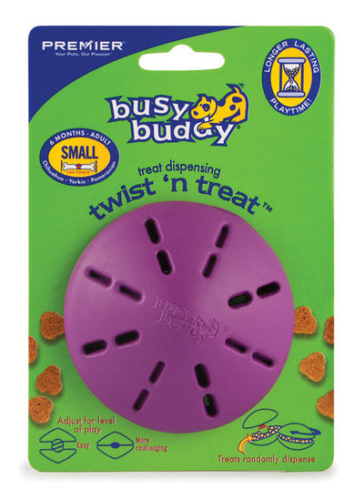 Busy Buddy Twist n Treat Toy Purple SM - Dog