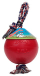 Jolly Pet Romp-n-Roll Dog Toy Durable Red Small, 4.5 in 788169064513
