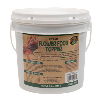 Zoo Med Lizard Flower Food Topper 8.5 oz 097612401455