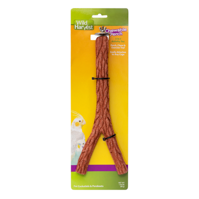 Wild Harvest Chewable Perch for Cockatiels & Parakeets 026851841364