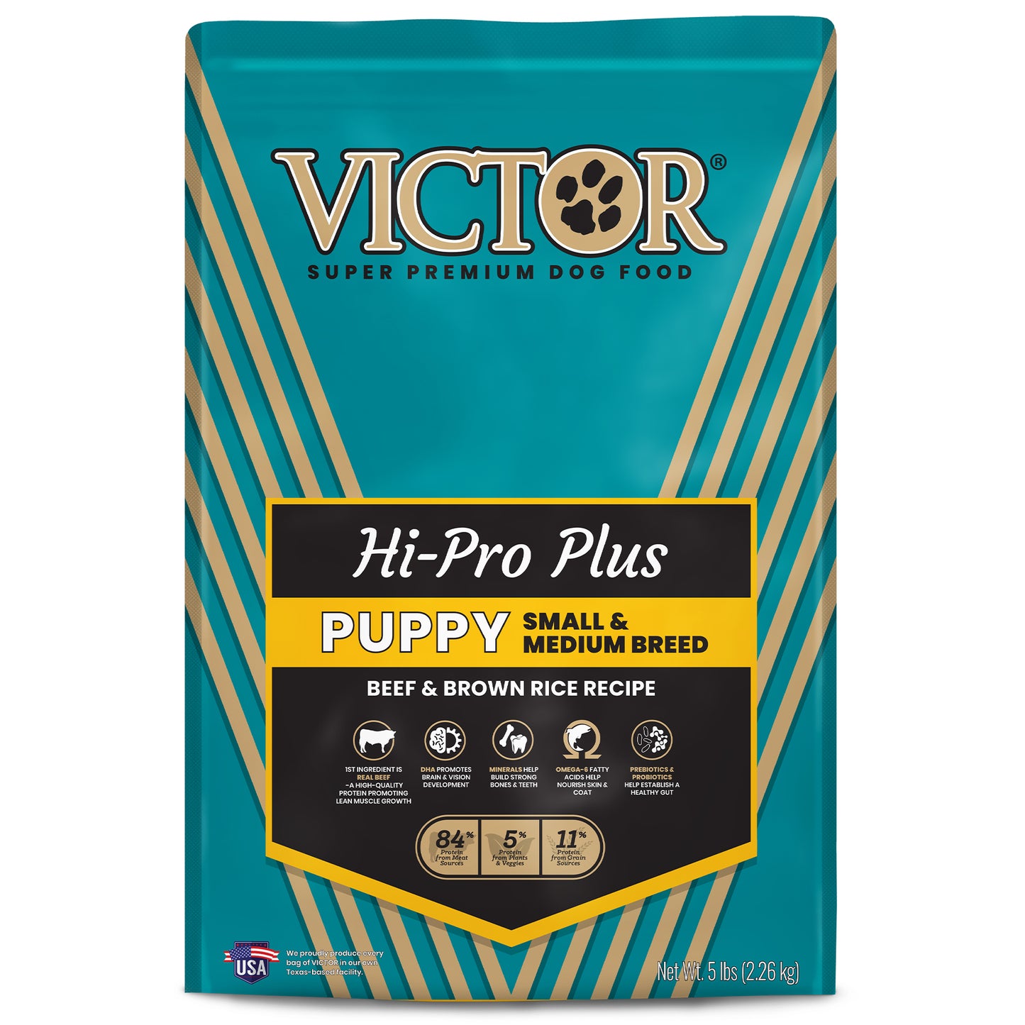 Victor Classic Hi-Pro Plus Small & Medium Breed Dry Puppy Food 5 lb 899944446612