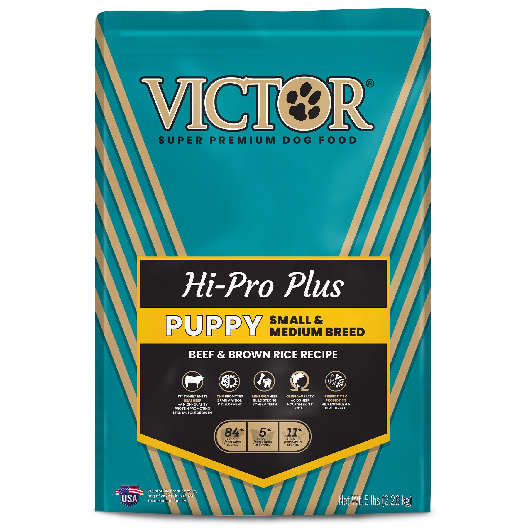 Victor Classic Hi-Pro Plus Small & Medium Breed Dry Puppy Food 5 lb 899944446612