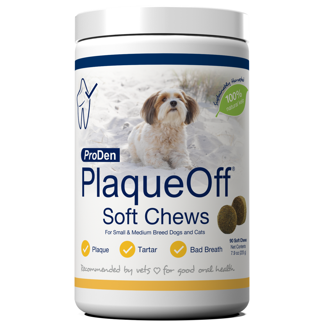NaturVet Proden PlaqueOff Small & Medium Breed Dog Soft Chews 90 ct 797801604796