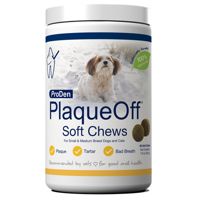 NaturVet Proden PlaqueOff Small & Medium Breed Dog Soft Chews 90 ct 797801604796