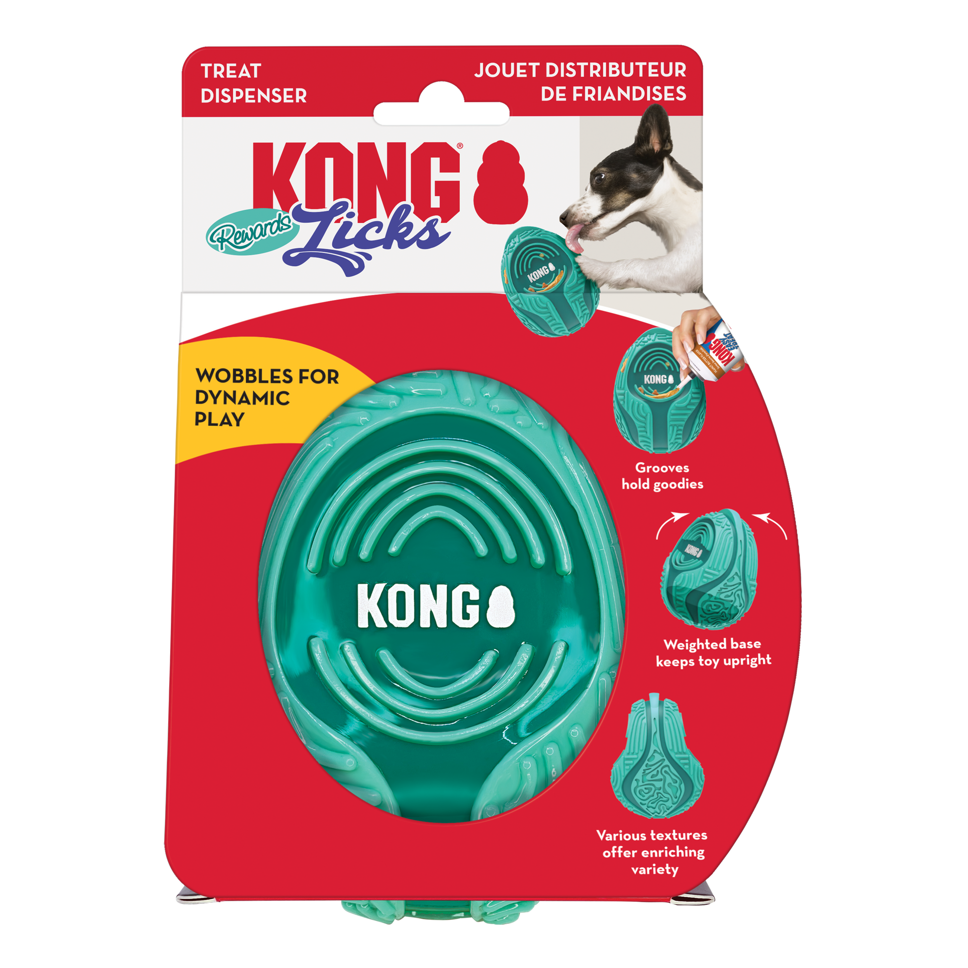 KONG Licks Rewards Treat Dispenser Medium/Large 035585523415