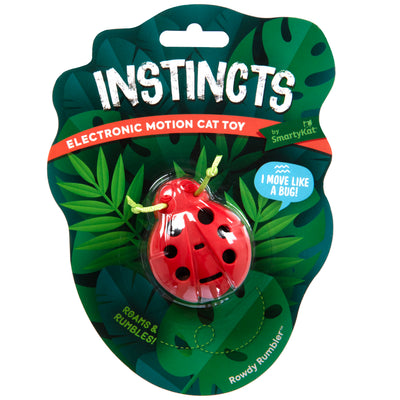 SmartyKat Rowdy Rumbler Ladybug Electronic Cat Toy Electronic 786306420895