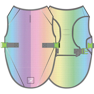 Canada Pooch Dog Cooling Vest Rainbow 12