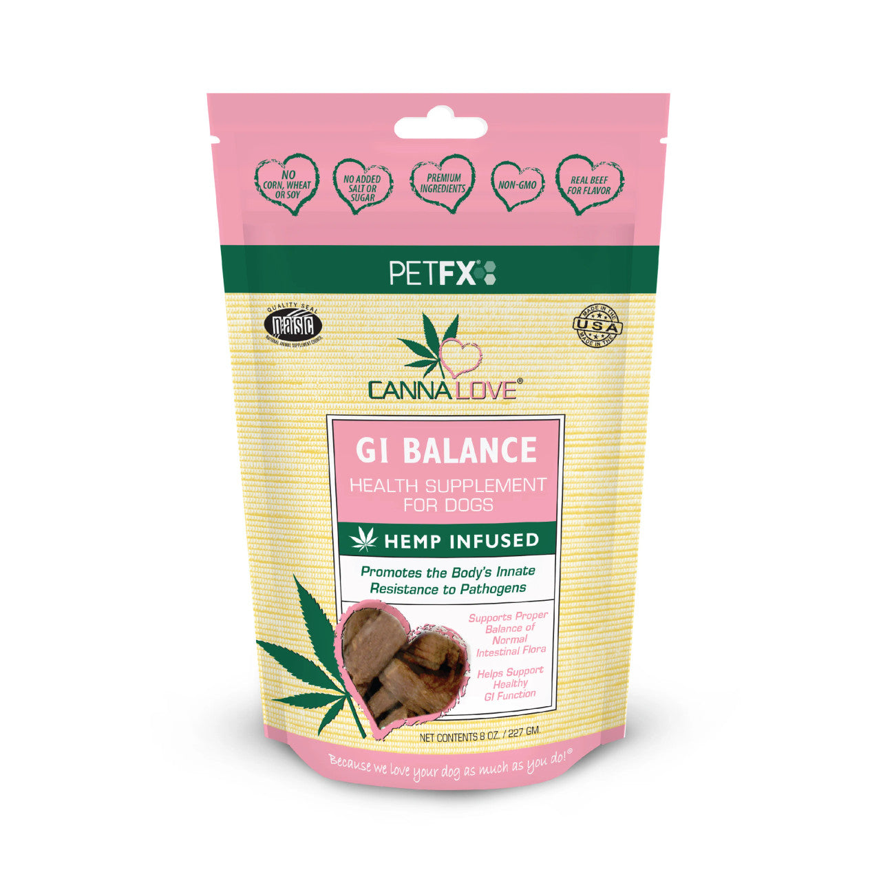 CannaLove GI Balance Hemp Infused Dog Supplement Sticks 8oz