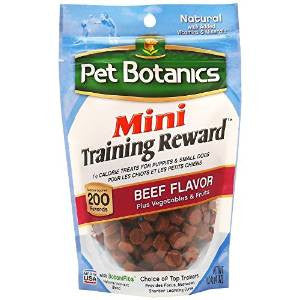 Cardinal Pet Botanics Beef Mini Training Rewards Treat 4z {L+1} 121022 012104783048