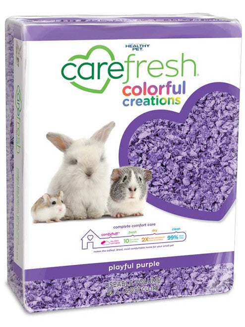 CareFRESH Colorful Creations Small Animal Bedding Playful Purple 50 L - Small - Pet