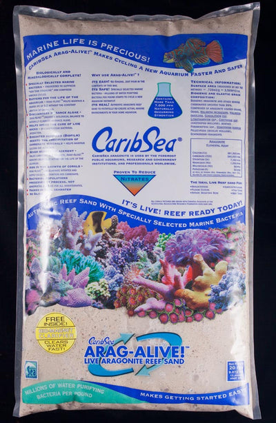 CaribSea Arag-Alive Fiji Pink Aquarium Sand 20 lb