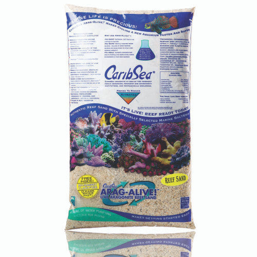 CaribSea Arag - Alive Special Grade Reef Sand 20 lb - Aquarium