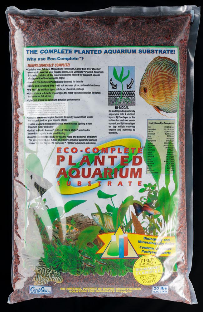 CaribSea Eco-Complete Planted Aquarium Gravel Red 20 lb