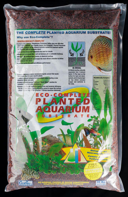 CaribSea Eco - Complete Planted Aquarium Gravel Red 20 lb