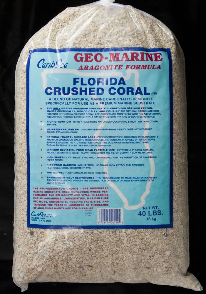 CaribSea Geo-Marine Florida Crushed Coral Substrate 40 lb