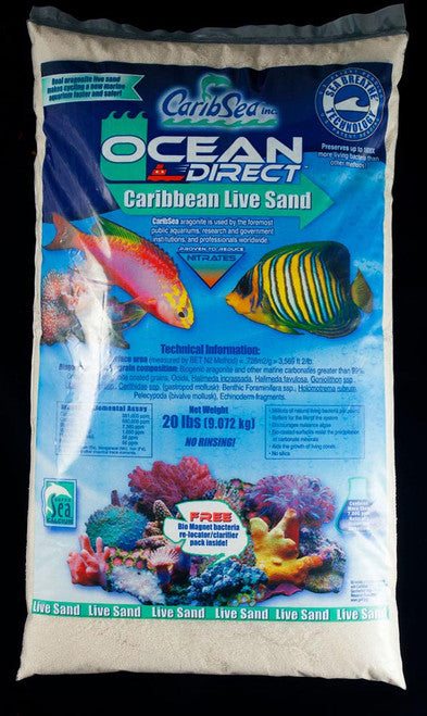 CaribSea Ocean Direct Live Original Grade Aquarium Sand 20 lb
