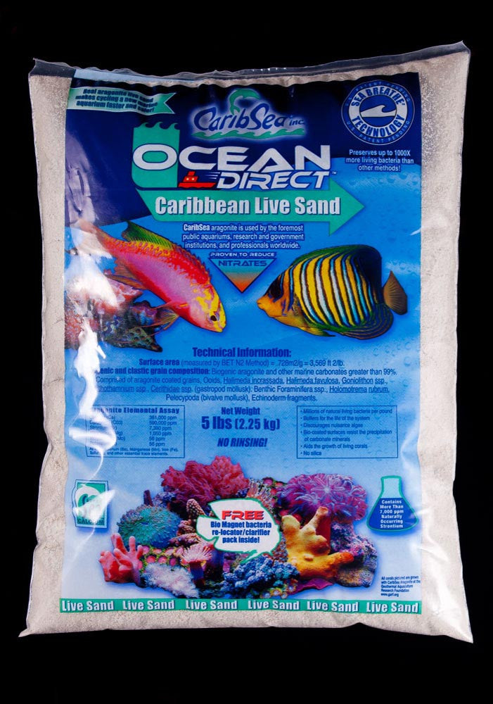 CaribSea Ocean Direct Live Original Grade Aquarium Sand 5 lb