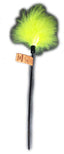 Cat Claws Teaser Fluffy Feather Wand Toy Black Green 18