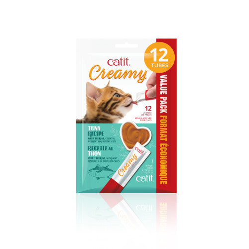 Catit Creamy Treat Tube Tuna 12 - pack - Cat