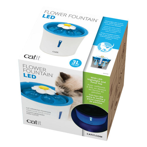 Catit Flower Fountain with LED Nighlight - Cat