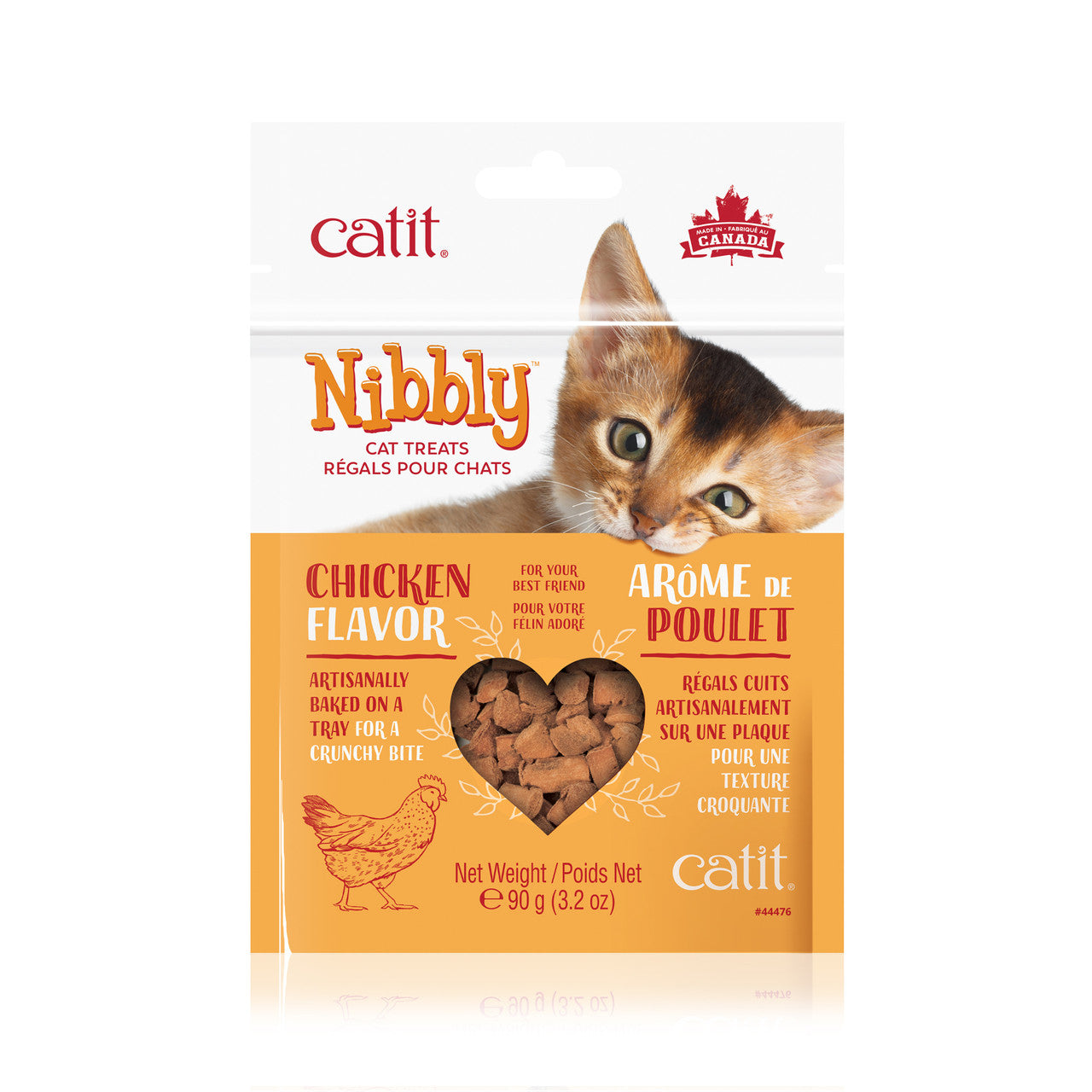Catit Nibbly Cat Treats, Chicken Flavor 3.2 oz 022517444764
