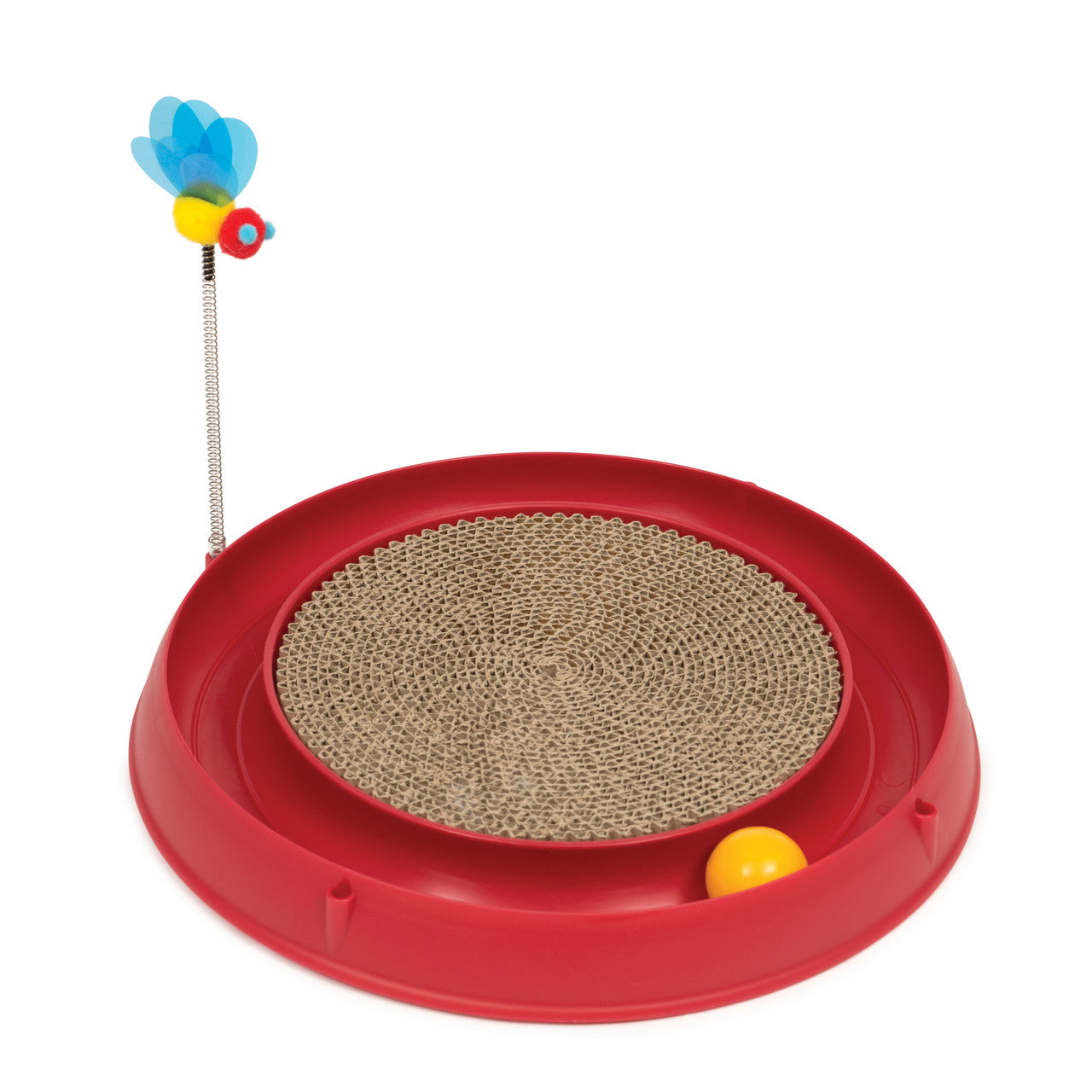 Catit Play Circuit Ball Toy with Scratch Pad 022517430002