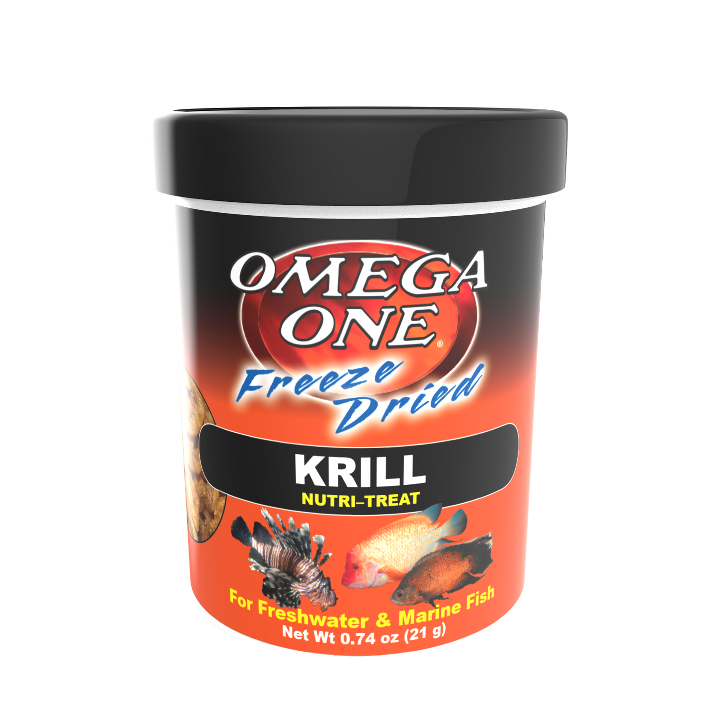 Omega One Freeze Dried Krill Fish Food .74 oz 698220003415