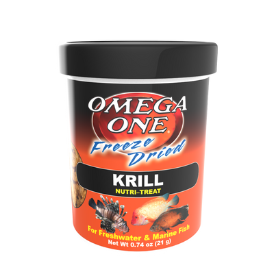 Omega One Freeze Dried Krill Fish Food .74 oz 698220003415