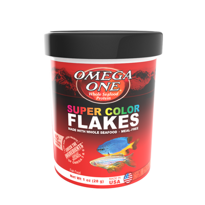 Omega One Super Color Flakes Fish Food 1 oz 698220913813