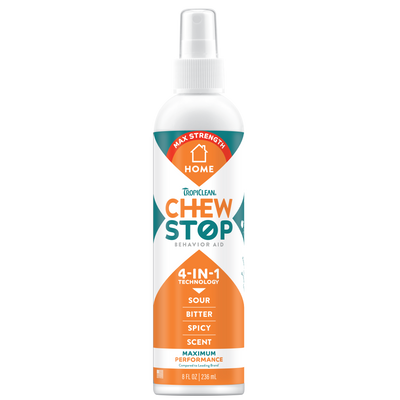 TropiClean Chew Stop Behavior Aid Max Strength Home Spray 8 oz 645095007710
